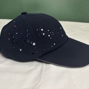 CHICO'S Neema Americana Cut Out Baseball Cap Hat Patriotic USA Navy & Stars